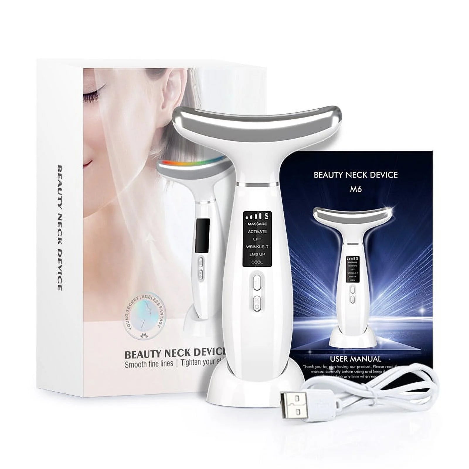 Masajeador facial Luvara Lumière para tu rutina de cuidado en casa