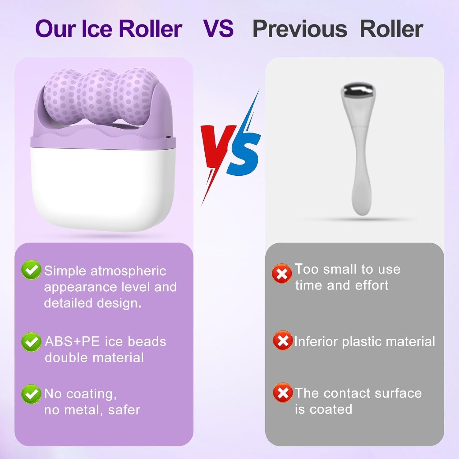 Rodillo de hielo facial Luvara Glacé para mujer